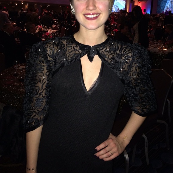 Vintage Knit El Ana Collection Cocktail Dress M - Picture 13 of 13